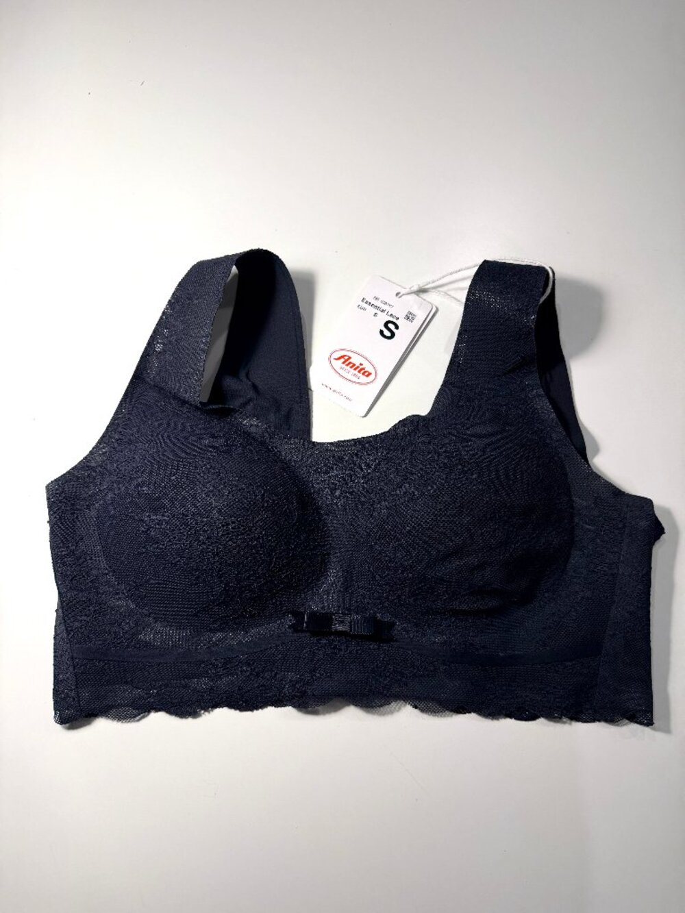 Anita Essential Lace Bralette, Black Size Small